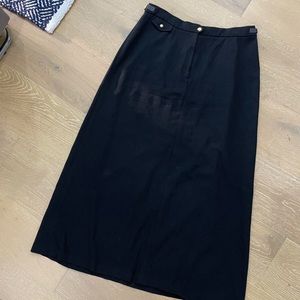 Ralph Lauren Maxi Skirt with Leather Straps